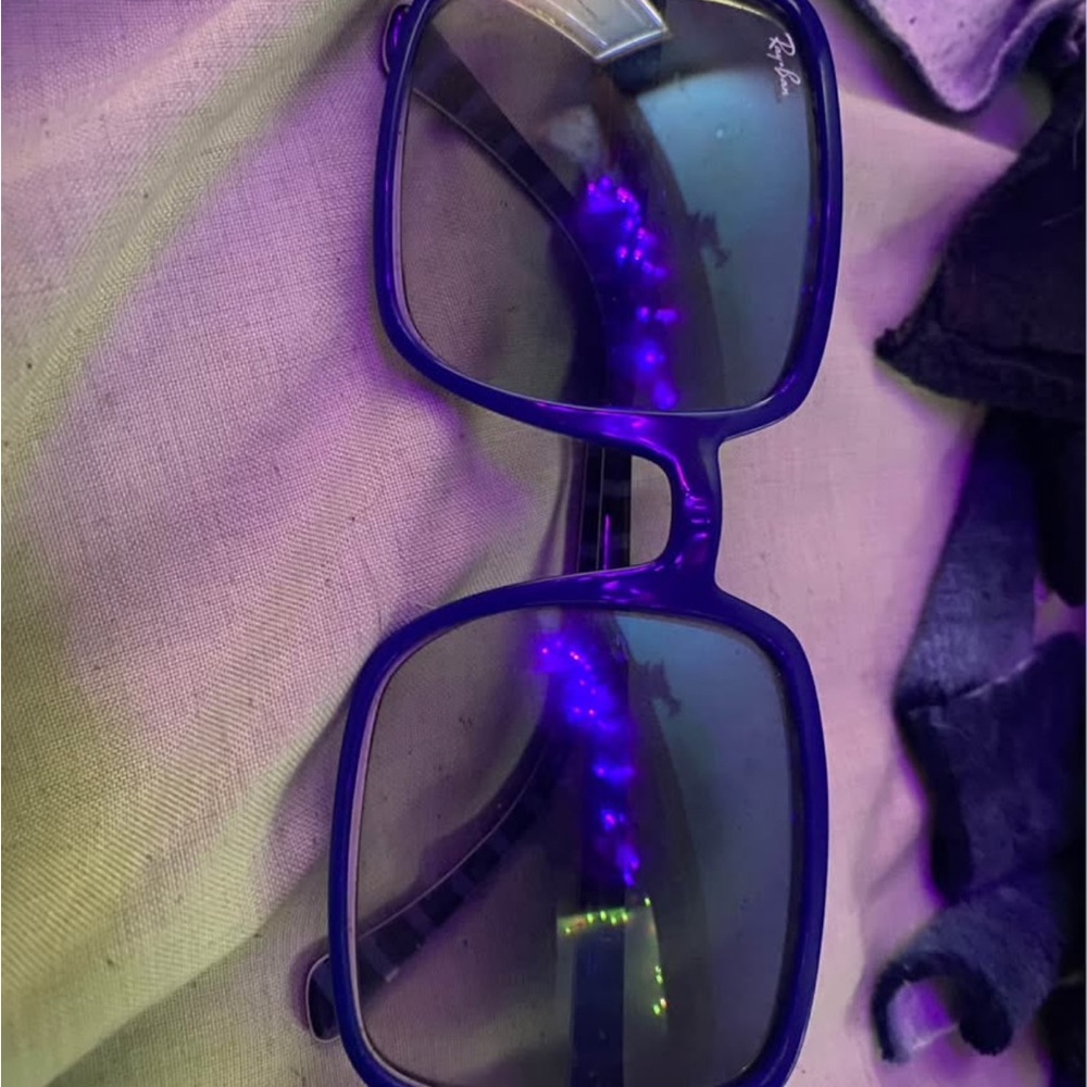 Ray-Ban Purple Square Sunglasses - Picture 1 of 3
